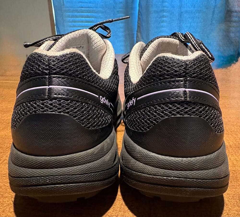 Gravity Defyer GDefy Mighty Walk Women's Orthopedic Shoes, Black/Purple Size 8 - Picture 3 of 10